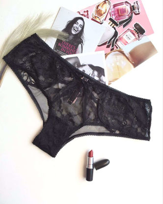 Imagen de Victoria's Secret  Panty Very Sexy Cheeky Negro Encaje M